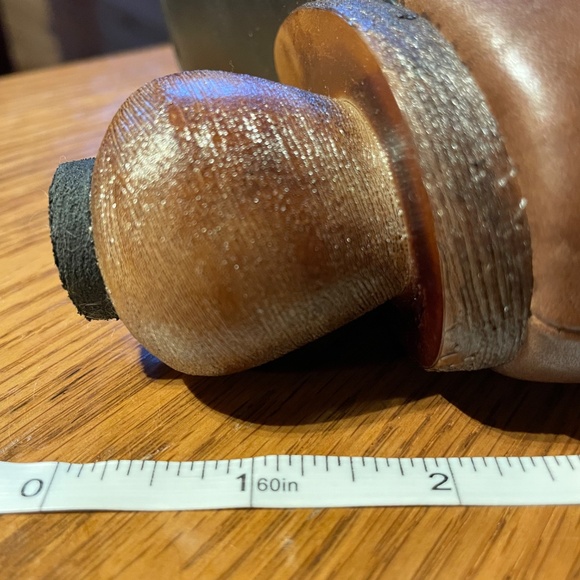 Embroidered Brown Turned Heels - Size 40 - Picture 8 of 8